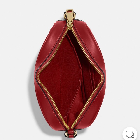 *SOLD* NWT COACH Mini Jamie Camera Bag In Signature Canvas, Gold/Brown 1941 Red - Picture 3 of 16